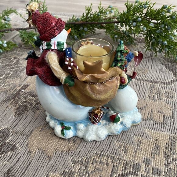 Home  Interiors  Snowman Candleholder  Decor - Picture 4 of 7